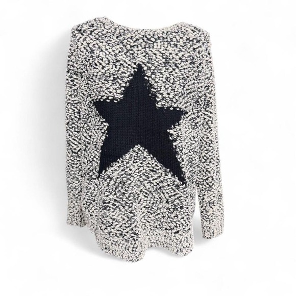 Doe and Rae Size Large Oversized Cozy Star Sweater Streetwear Grunge Fall Cozy - Picture 1 of 6